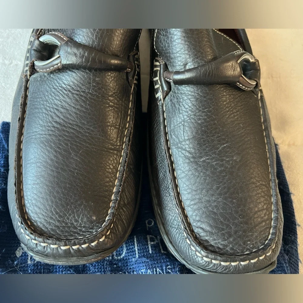 Donald J Pliner Brown Leather loafers - size 9